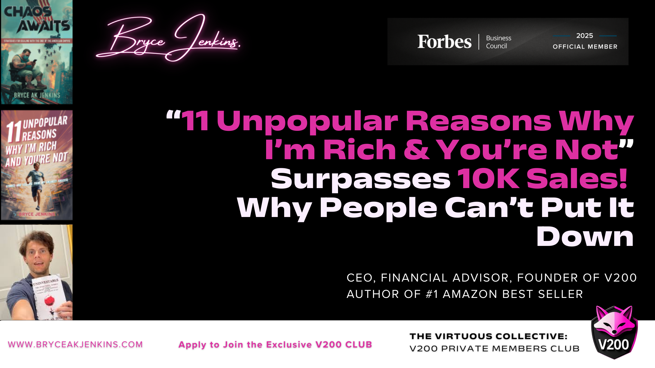 Cover image for the “11 Unpopular Reasons Why I’m Rich & You’re Not” Surpasses 10K Sales! Why People Can’t Put It Down